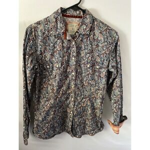 Panhandle Rough Stock Womens Paisley Western Snap Shirt RWN2S02819 Small